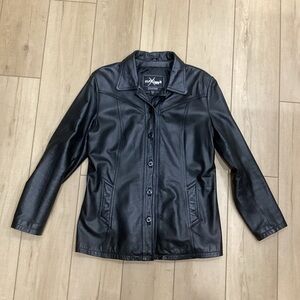 Wilson’s Leather Black Jacket Woman’s Size L